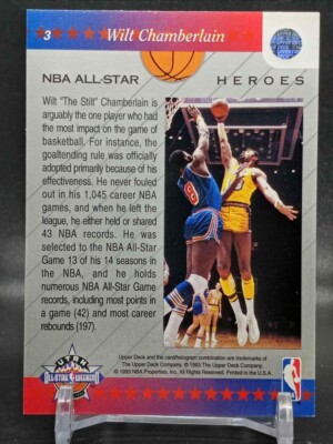 Wilt Chamberlain 1992-1993 Upper Deck NBA All Star Heroes Los