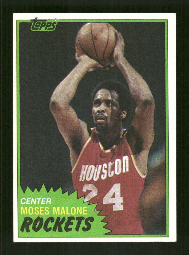 1981-82 Topps 14 Moses Malone HoF EX BXCP25