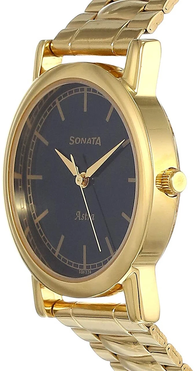 Christmas Sale Sonata Analog Black Dial Men s Watch NL77049YM02 NP77049YM02