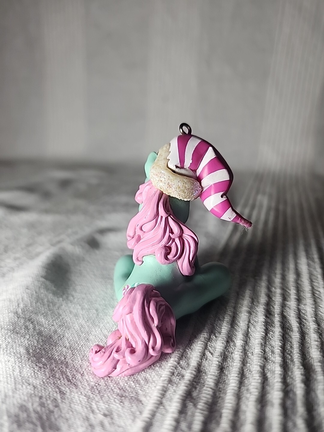 Cappello Babbo Natale My Little Pony Ornamento Menta Natale G3 Menta Piperita 2007 *LEGGI*