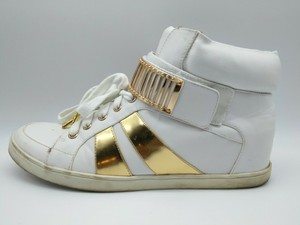 river island wedges gold