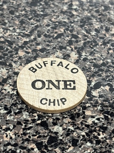 Cerveza ámbar CALGARY, un chip de búfalo, ficha, níquel de madera - Imagen 2 de 2