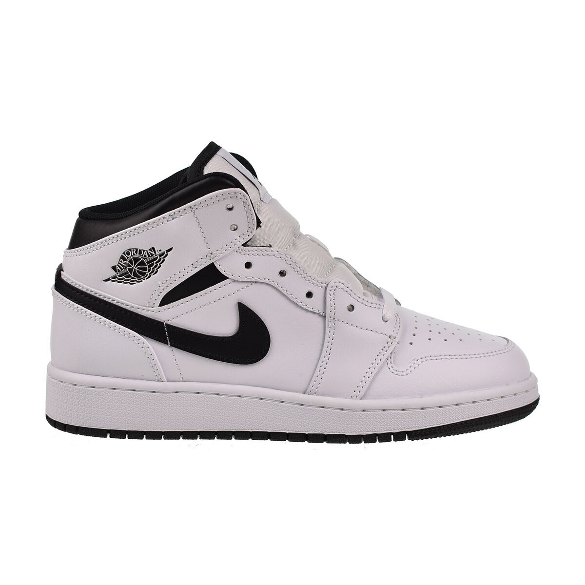 Air Jordan 1 Mid (GS) Big Kids' Shoes Black-White DQ8423-132 Air Jordan 1 Mid (GS) Big Kids' Shoes Black-White DQ8423-132