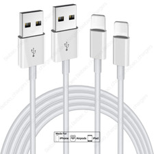 2 Pack Fast Charging Cable Charger Power Cord For iPhone 8 X 11 12 13 14 Pro Max