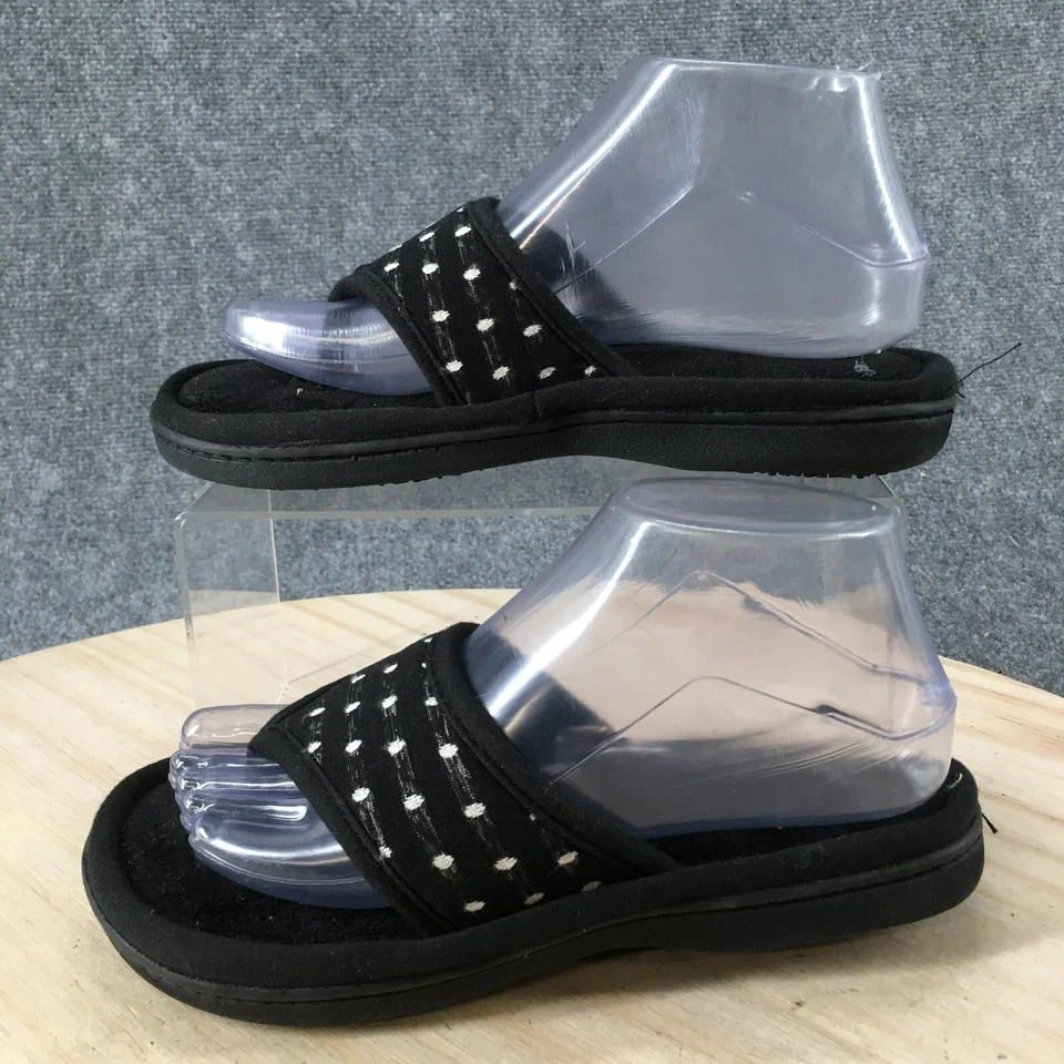 Istoner Slippers Womens 7.5-8 Flip Flop Thong Black Toe Post Comfort Slip On - Image 2 of 4