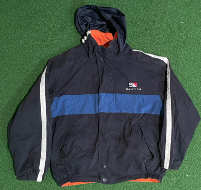 Nautica Color Block Jacket Vintage Nautica Mens Color Block Jacket