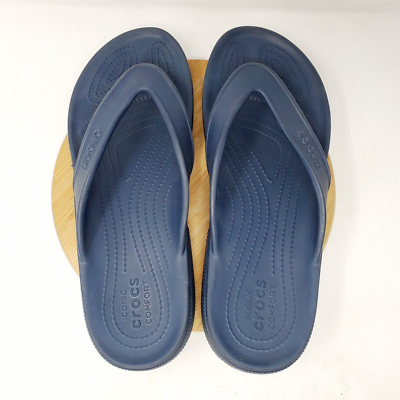 Crocs Sandals Mens 11 Blue Slip On Classic II Flip Flop  display picture 1
