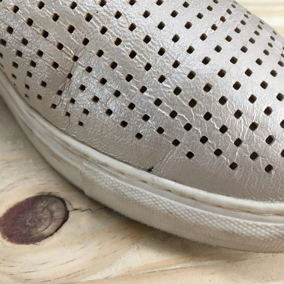 Zapatos Hush Puppies para mujer 8,5 M Manda Perf sin cordones mocasines planos beige metálico Foto 4 de 4