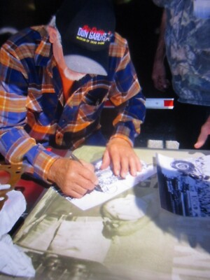 BIG DADDY DON GARLITS SIGNED TOP FUEL REAR ENGINE DRAGTER ACCIDENT MARCH-17-70