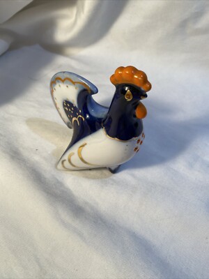 USSR MADE FOR EXPORT LFZ LOMONOSOV Porcelain figurine BIRD Salt Pepper shaker