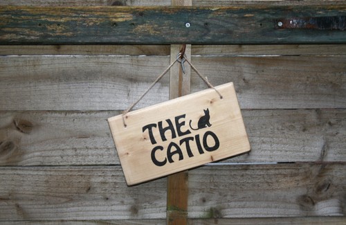 Cat Lover Catio Sign Personalised Gift Kitten Pet Cat House Room Tree - Picture 15 of 75