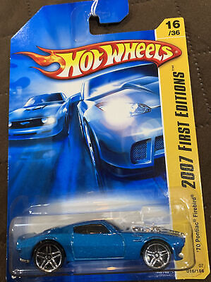 Blue Version 2007 Hot Wheels First Editions /'70 Pontiac Firebird 16//36