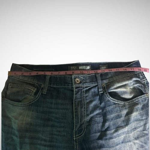 Buckle Jeans Mens 36 R Jake Blue Denim Pre Owned BKE Pants - Picture 4 of 9