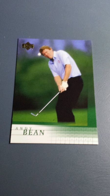 ANDY BEAN 2001 UPPER DECK GOLF CARD # 52 B7255