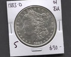 1883(O) - Morgan Silver Dollar- BU