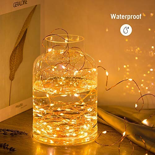 LED Kupferdraht Lichterkette 20 Meter 200 LEDs Set mit Netzteil & Fernbedienung - Bild 3 von 9