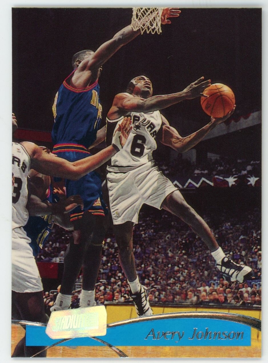 basketball 1997-98 Topps Stadium Club Avery Johnson Card #150
