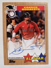 2022 TOPPS 1987 ALL STAR OVERSIZED BOXLOADER  Xander Bogaerts Auto #4/10 RARE