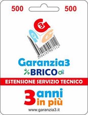 Garanzia 3 Brico - Estensione del Servizio Tecnico Fino a 500,00 Euro
