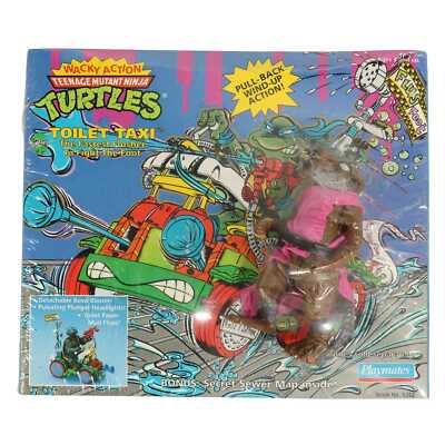 Toilet Taxi  + Splinter Bonus - MISB - TMNT / Teenage Mutant Ninja Turtles