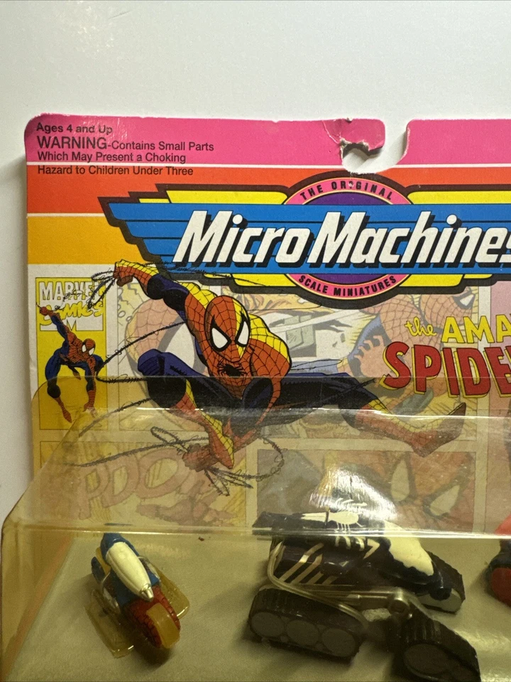 NOVO 1993 Micro Machines Marvel The Amazing Spider-Man Collection #2 por Galoob - Imagem 2 de 4