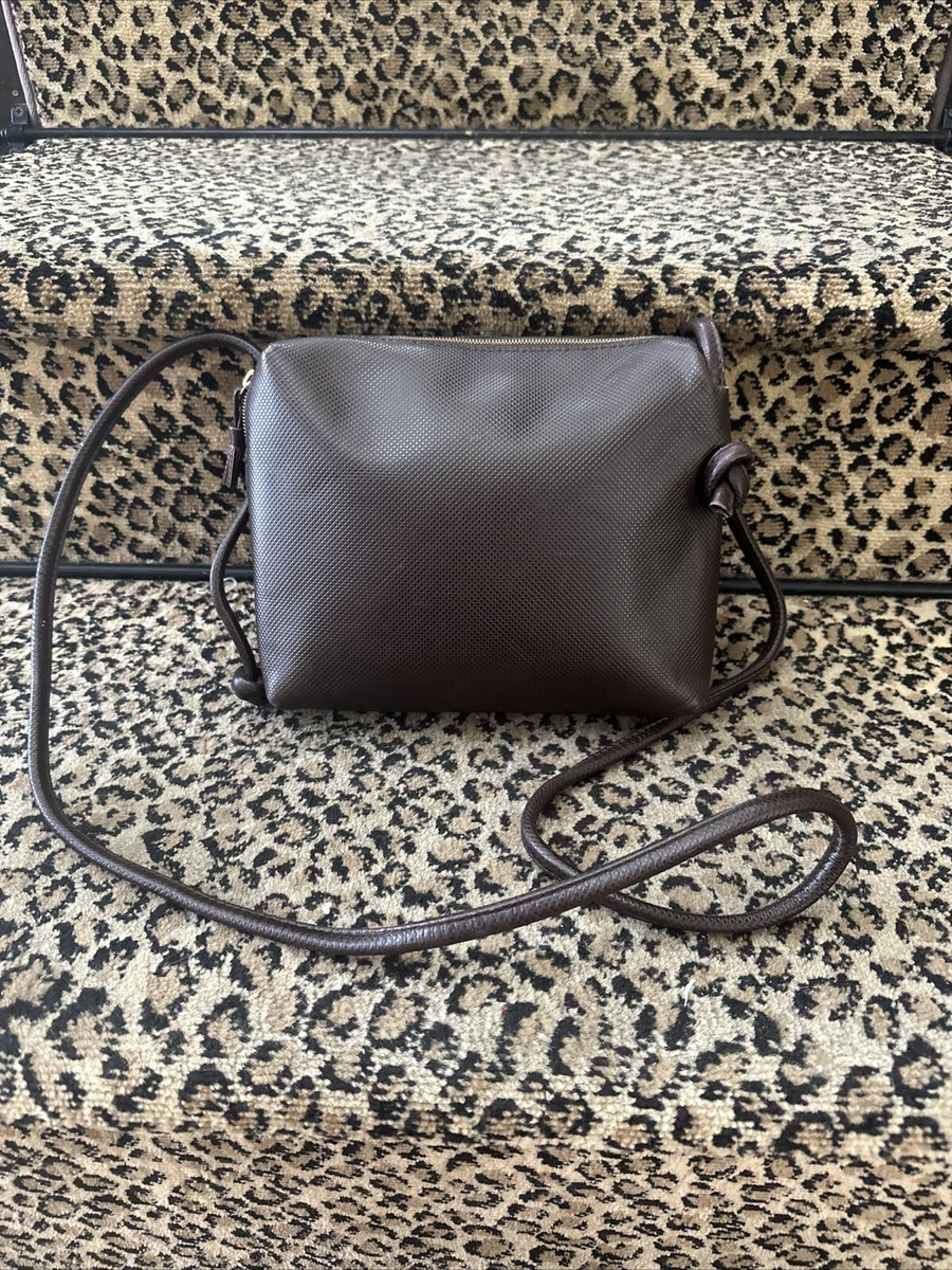 ★関税送料込 BOTTEGA VENETA★ヴィンテージ NODINI ショルダー Bottega Veneta Vintage Chocolate Brown Nodini Logo Fabric