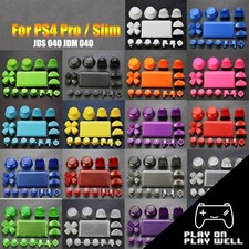 Full Set Button Replace for PS4 Pro Slim Controller JDM-040 JDS 040 - 18 colors