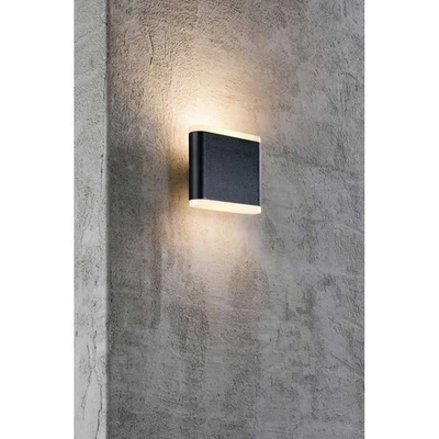 Nordlux LED Außenleuchte Wandlampe Akron 11 Schwarz IP54 2 x 3W warmweiß Up&Down - Bild 1 von 3