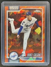 2026 Topps Chrome Sapphire Roki Sasaki Orange Refractor #/25 Dodgers