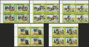 Set in quartine "150 anni nascita Mark Twain" 1985 -Antigua & Barubda- DISNEY**