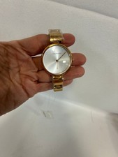 Calvin Klein Wavy White Dial Rose Gold Steel Strap Watch for Women - K9U23646