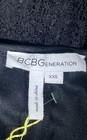 BCBGeneration Women's Black Sheer Long Sleeve Lace Smocked Romper NWT XXS — photo 3