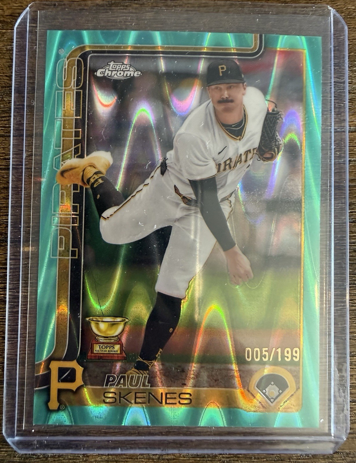 2025 Topps Chrome - Paul Skenes #300 Aqua Lava Refractor /199