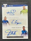 Kasper Schmeichel/Caglar Soyuncu/Youri Tielemans 2020-21 Impeccable EPL Auto /99