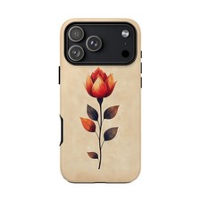 Vector Rose Flower Beige Phone Cover Case for iPhone  Galaxy  Pixel