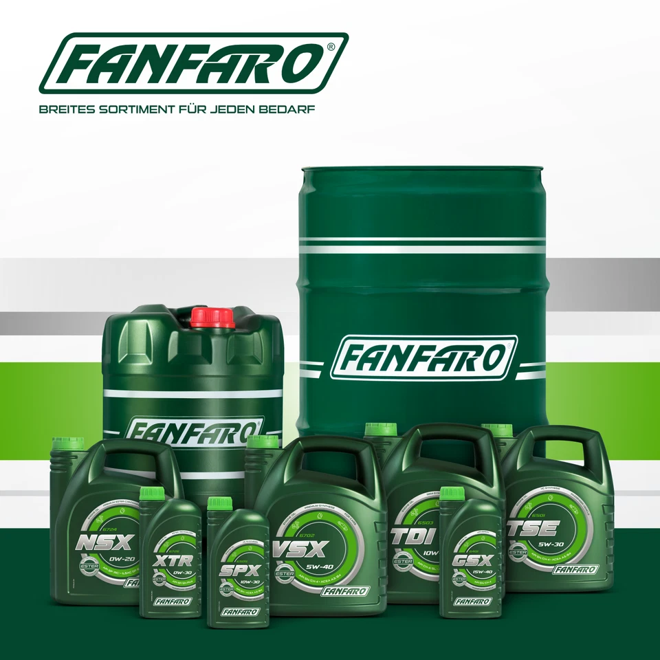 FANFARO 5W-40 VSX Huile Moteur, MB 229.5, VW 502 00/505 00, 3x20 Litres - Photo 4/4