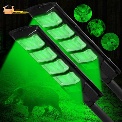 Hog Lights for Night Hunting, 12000LM Solar Green Hunting Light with Remote, Mo