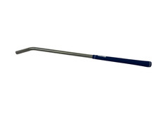 28" Chrome Tie-Down Bar with Rubber Grip - for Car Hauling.
