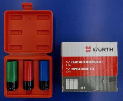 Impact Socket Set Model 17 19 21 WURTH