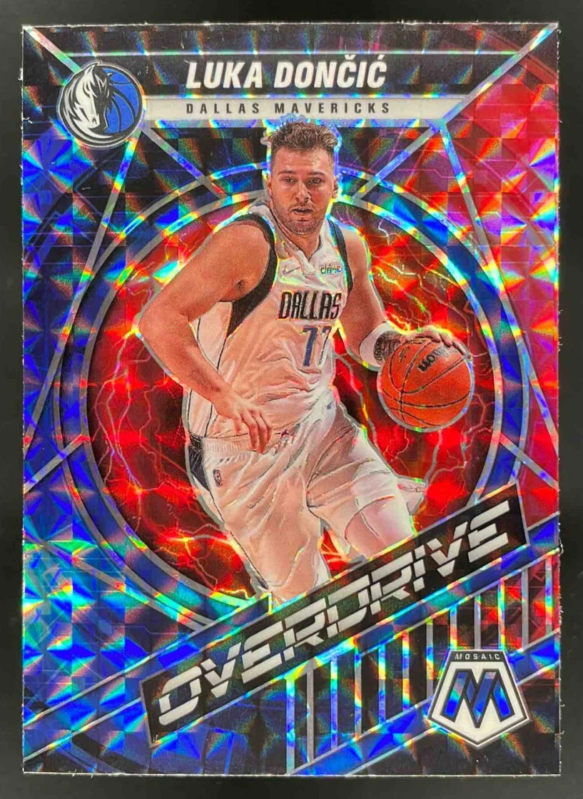 2021-22 Panini Mosaic Overdrive #3 Luka Doncic
