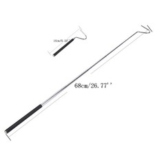 pin hook adjustable telescopic stainless steel snake reptiles capture hook .t2