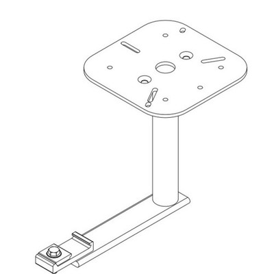 Prime Design ASH-8611, Strobe Light Holder, 6'' Dia, 8'', Ext Base, Bottom Mounted