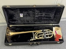 Vintage Holton TR158 Tenor Trombone F Attachment Elkhorn USA w/ Case