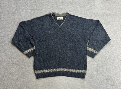 EDDIE BAUER Damen Pullover Sweater M Vintage Strickpullover Jumper 31711 Grau