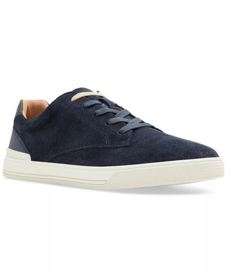 Ted Baker Men's Brentford Leather Suede Lace-Up Sneakers Navy Blue - New w/o Box