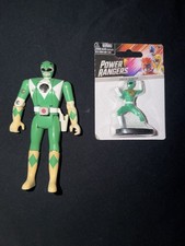 1993 Mighty Morphin Power Rangers Flip Head Green Ranger Figure 5.5" Complete