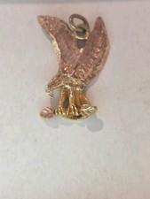 VTG Estate 10K Black Hills Gold Eagle Bird Charm/Pendant Branch Leaves 1.56g