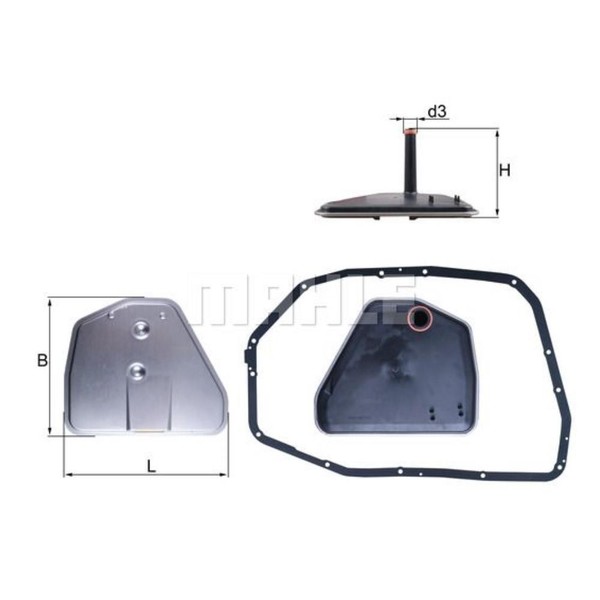 Knecht Hydraulikfilter Automatikgetriebe FüR Audi A6 Allroad 3.0 Tdi Quattro-image