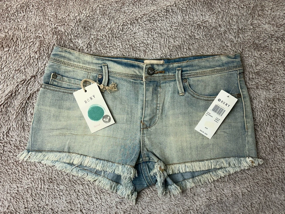Pantalones Cortos Roxy Blaze Corte Dobladillo Crudo Talla 9 Nuevos Foto 3 de 4