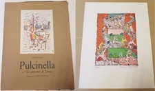 Domenico Rea: "PULCINELLA e la canzone di Zeza" + Litografia di Mario Cortiello 